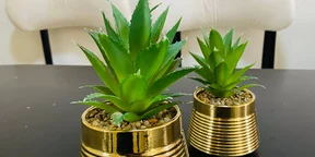 Ceramic Golden Mini Vases