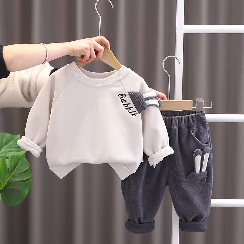 Cartoon Rbag Sweatshirt and Pant Set