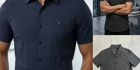 Short Sleeve Tripod Dress Shirt