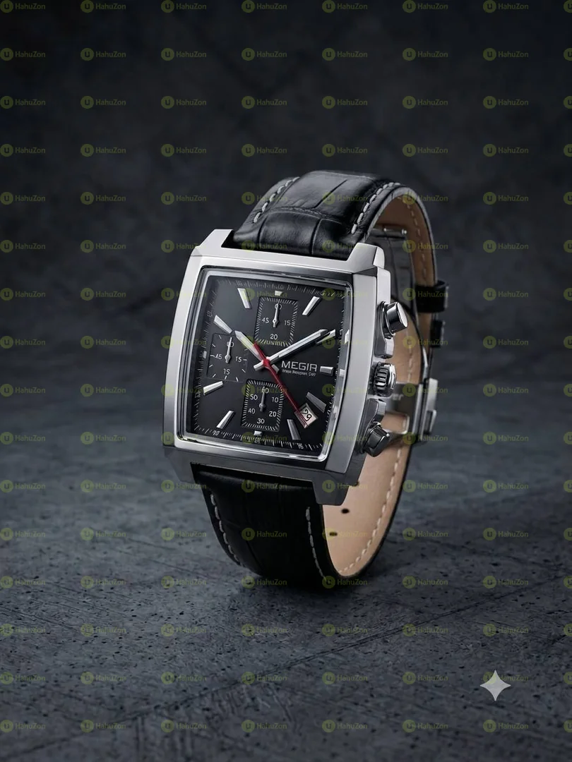 Stylish Luxury Fashionable Men’s Megir Leather Watch