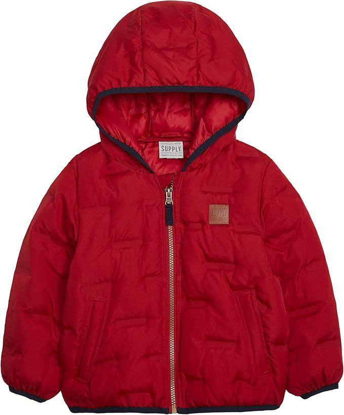 Boys Girls Heavyweight Quilted Puffer Jacket Winter Coat
