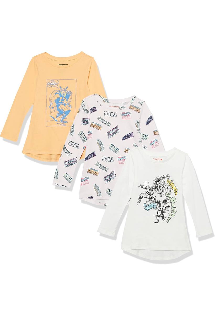 Princess Girls Long-Sleeve Tunic T-Shirts