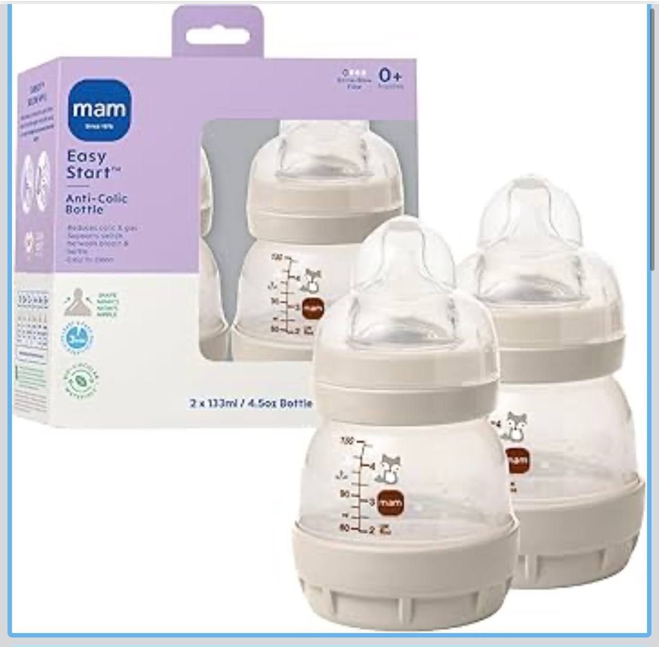 MAM Easy Start Anti-Colic+Vented Baby Bottle