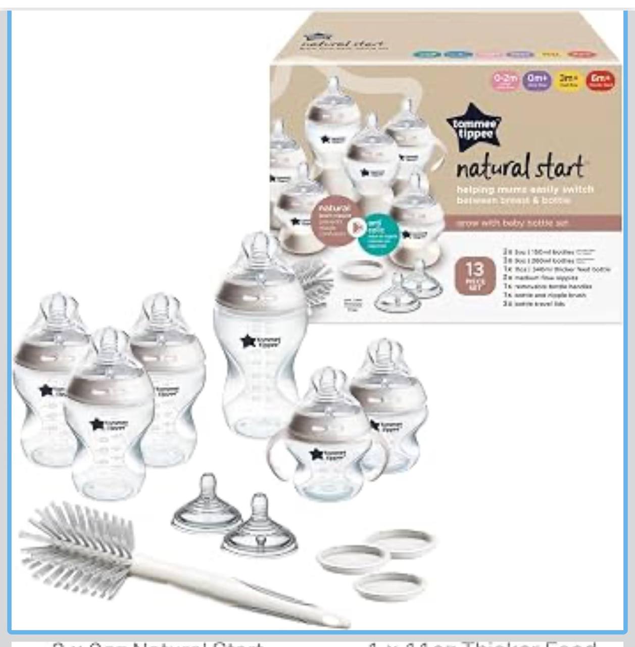 Tommee Tippee Natural Start 12 Piece BPA Free Bottle Set