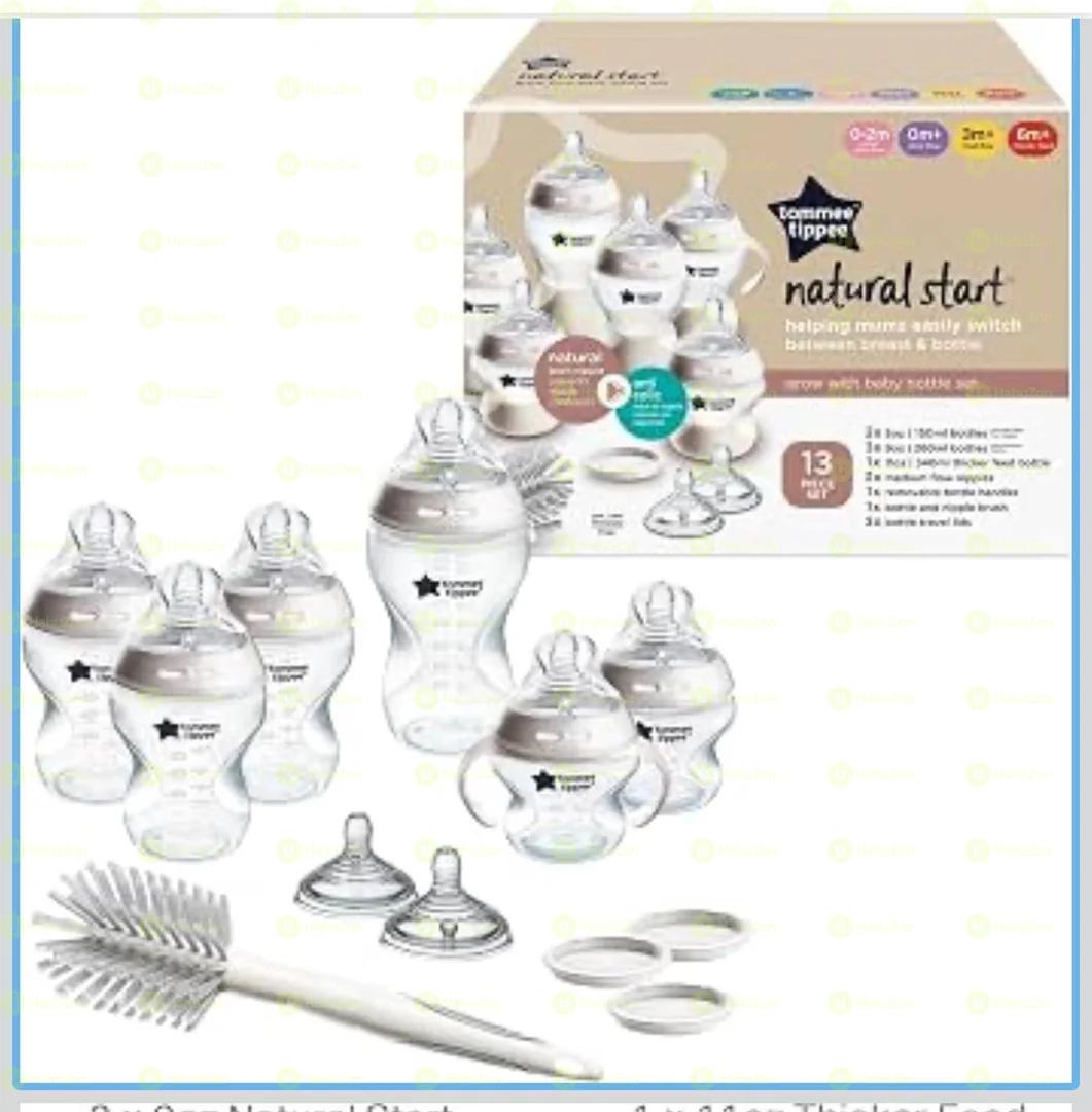 Tommee Tippee Natural Start 12 Piece BPA Free Bottle Set