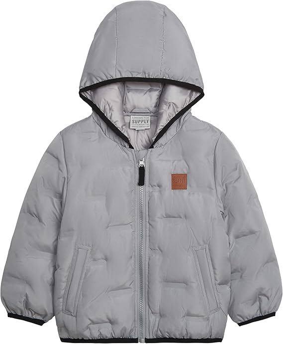 FOG Girls' Heavyweight Quilted Winter Jacket