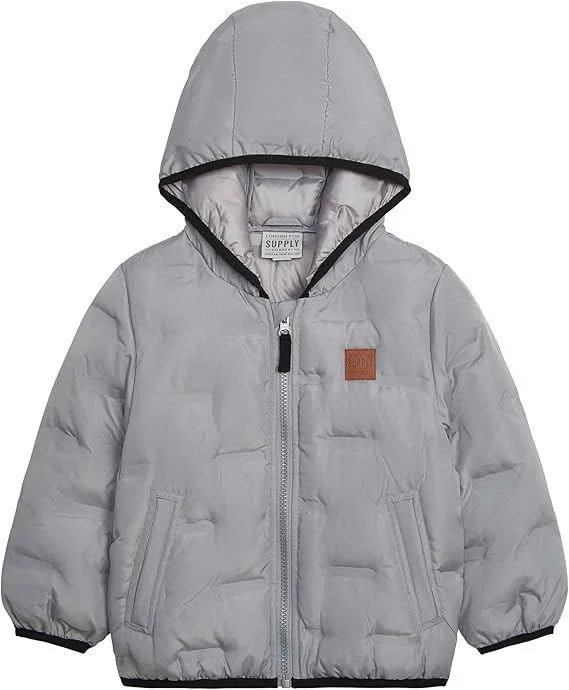 FOG Girls' Heavyweight Quilted Winter Jacket