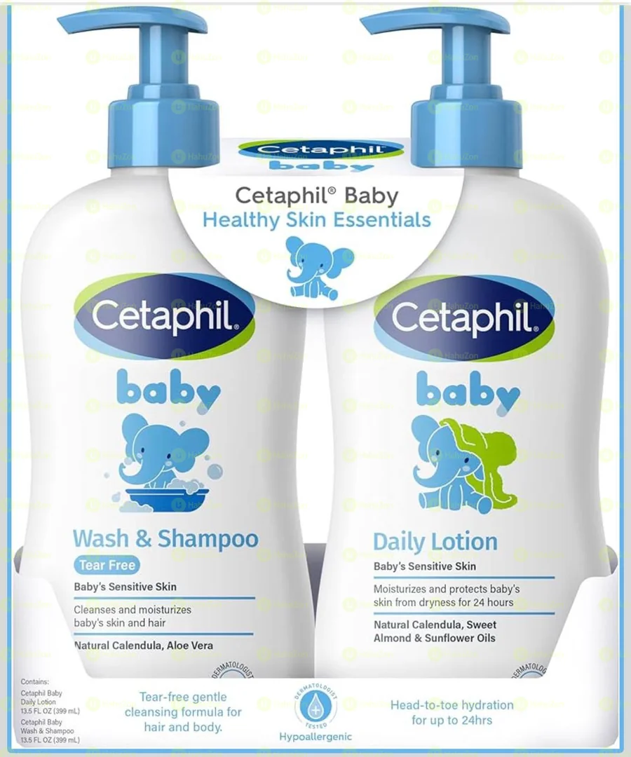 Cetaphil Baby Wash & Shampoo Plus Body Lotion