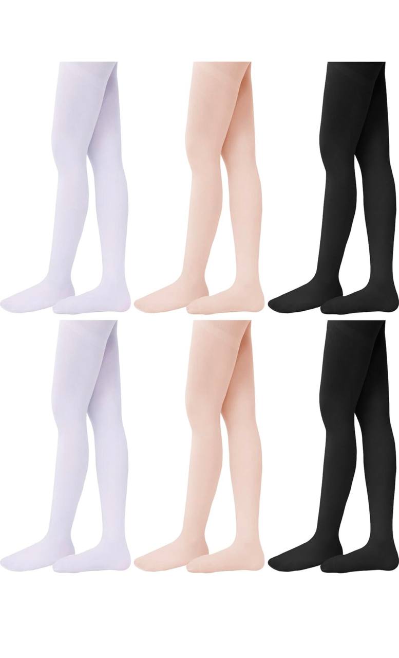 Syhood 2 Pairs Girls Ballet Tights Soft Toddler