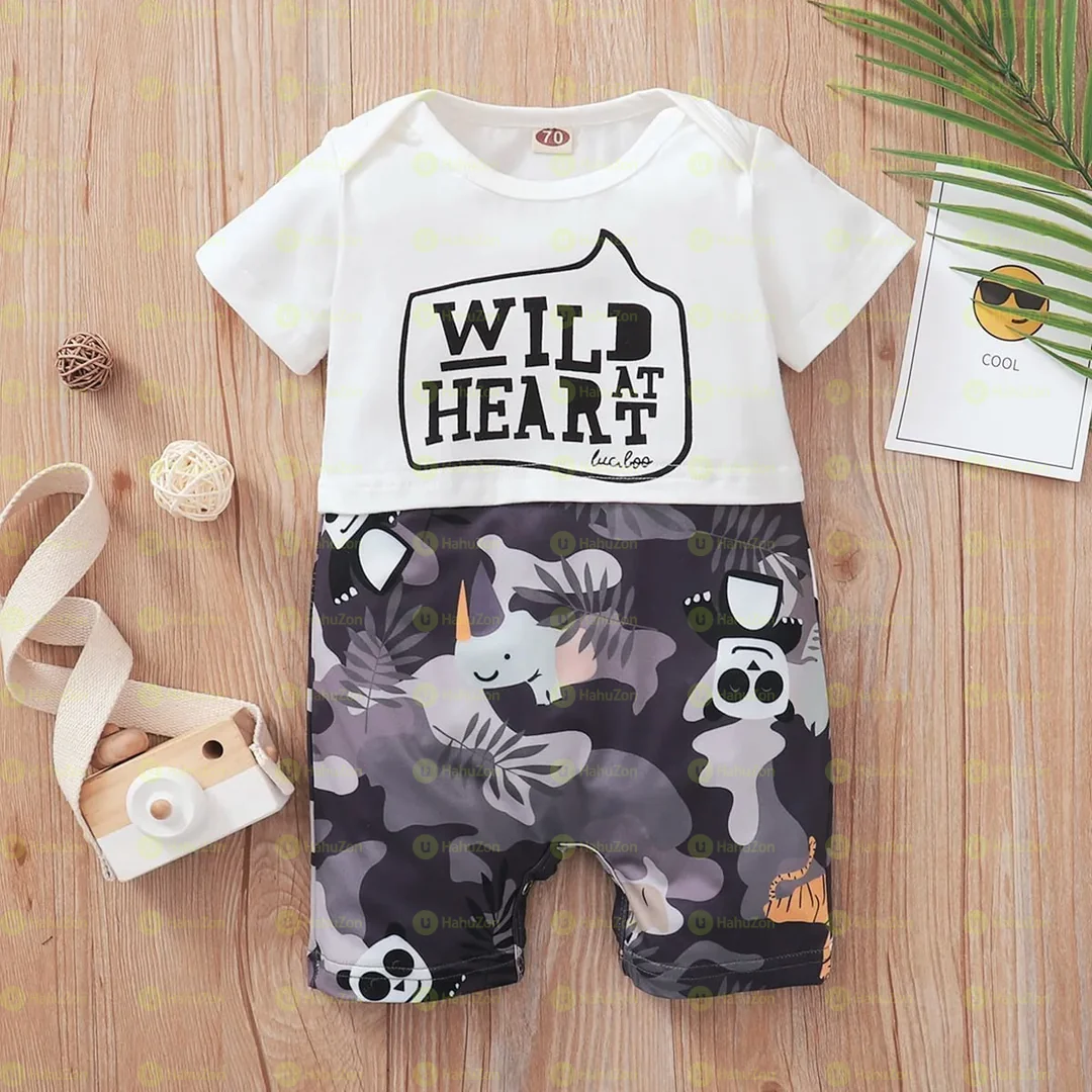 Baby Casual Animal Print Bodysuit