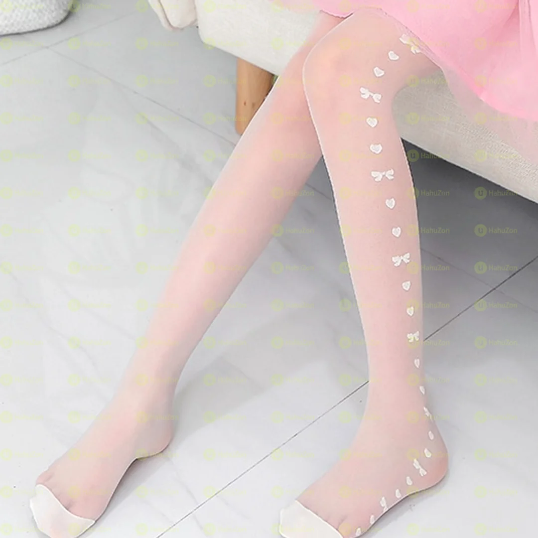Beautiful Side Heart Embroidered Leggings
