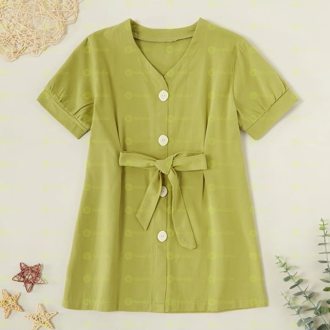 Trendy Solid Strappy Button Dresses