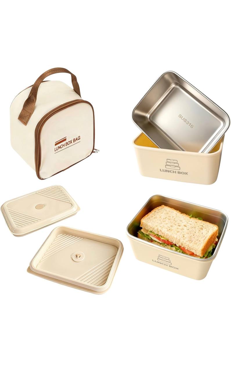 2 Pack Stainless Steel Bento Box