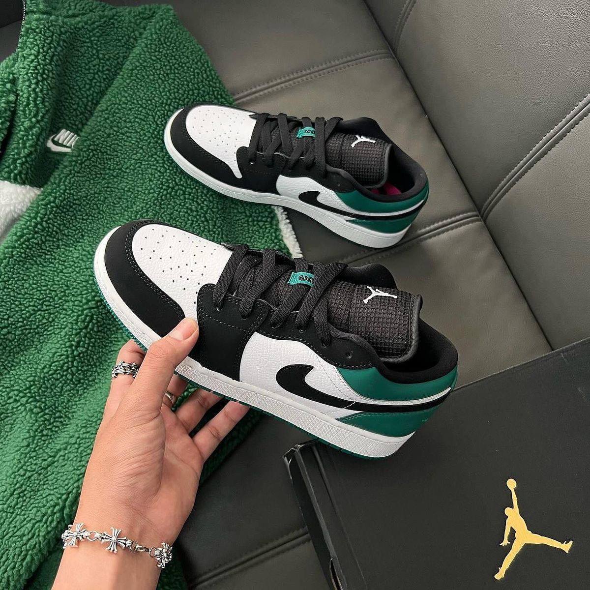 Jordan 1 Low Pin Green Men's Shoes