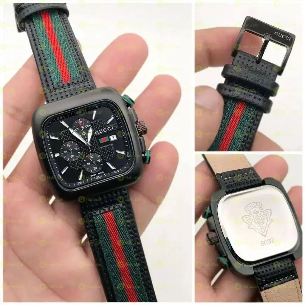 Gucci Square Chronograph Watch