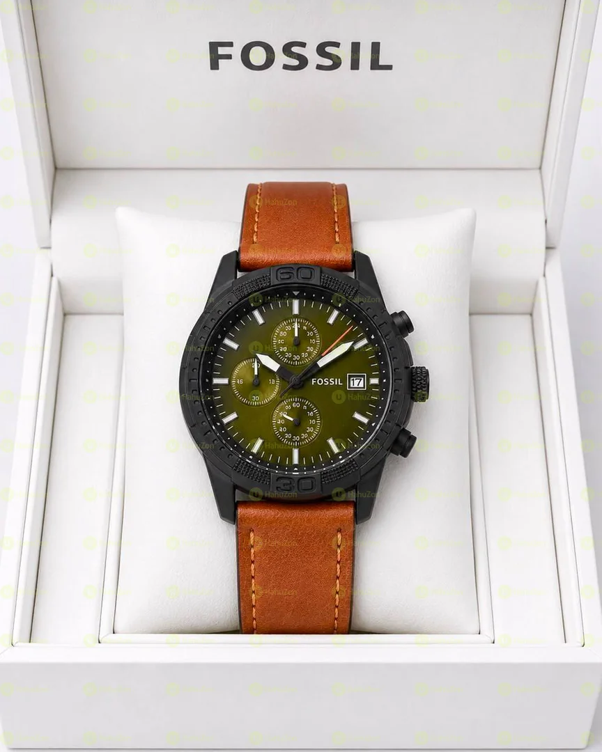 Fossil Chronograph Leather Men's Watches