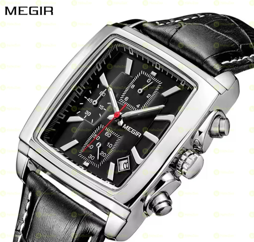 Stylish Luxury Men’s Megir Leather Watch