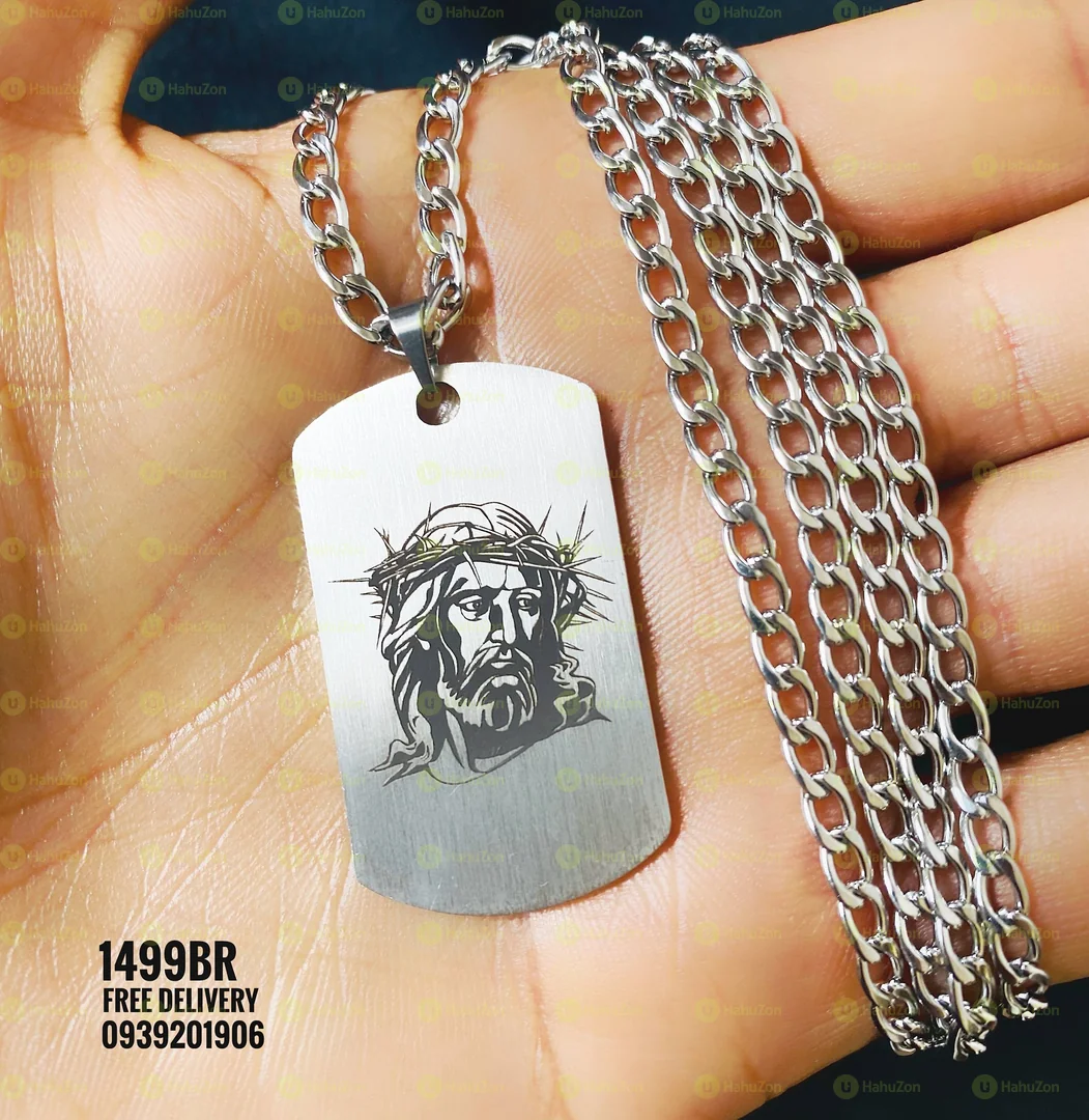 3D Stailess Steel Unique Engraved Necklaces
