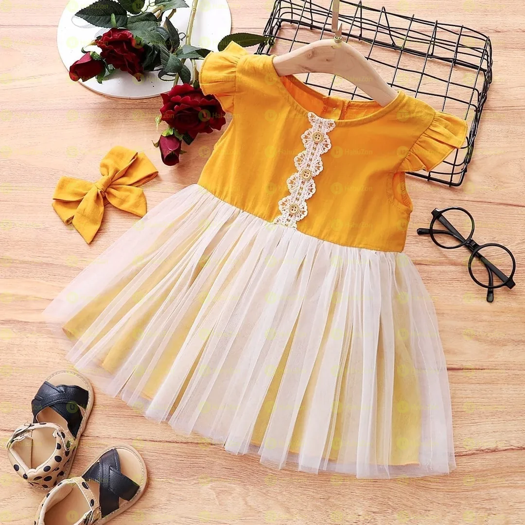 Baby Girl Short Cotton Sweet Party and Casual Dress