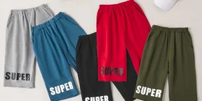 Trendy Kid Boy Letter Print Casual Shorts