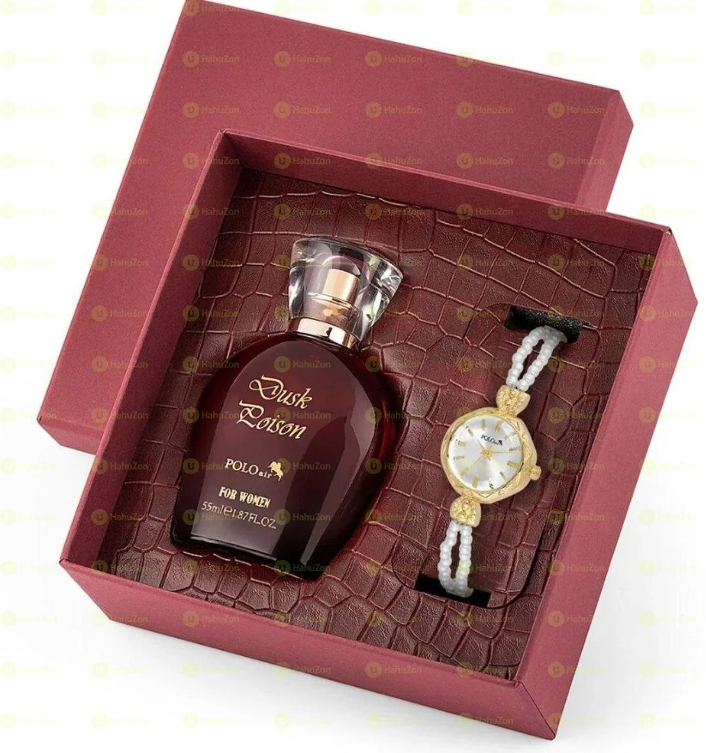 POLO AIR Women's Wristwatch & Perfume Gift Set