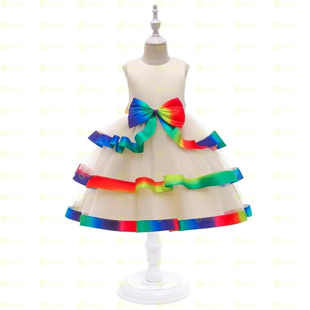 Kid Girl Princess Costume Party Tutu Tulle Dress