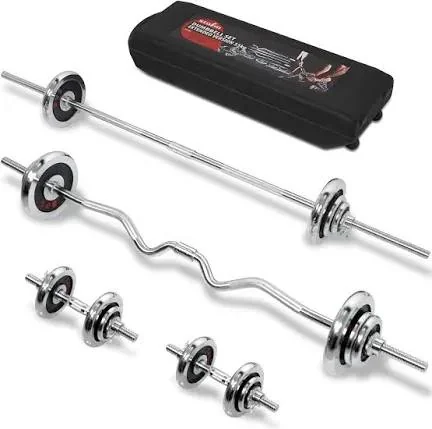 55kg Set Dumbell and Barbell