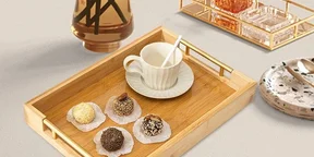 Bamboo Pallet Food Tray 3 pcs