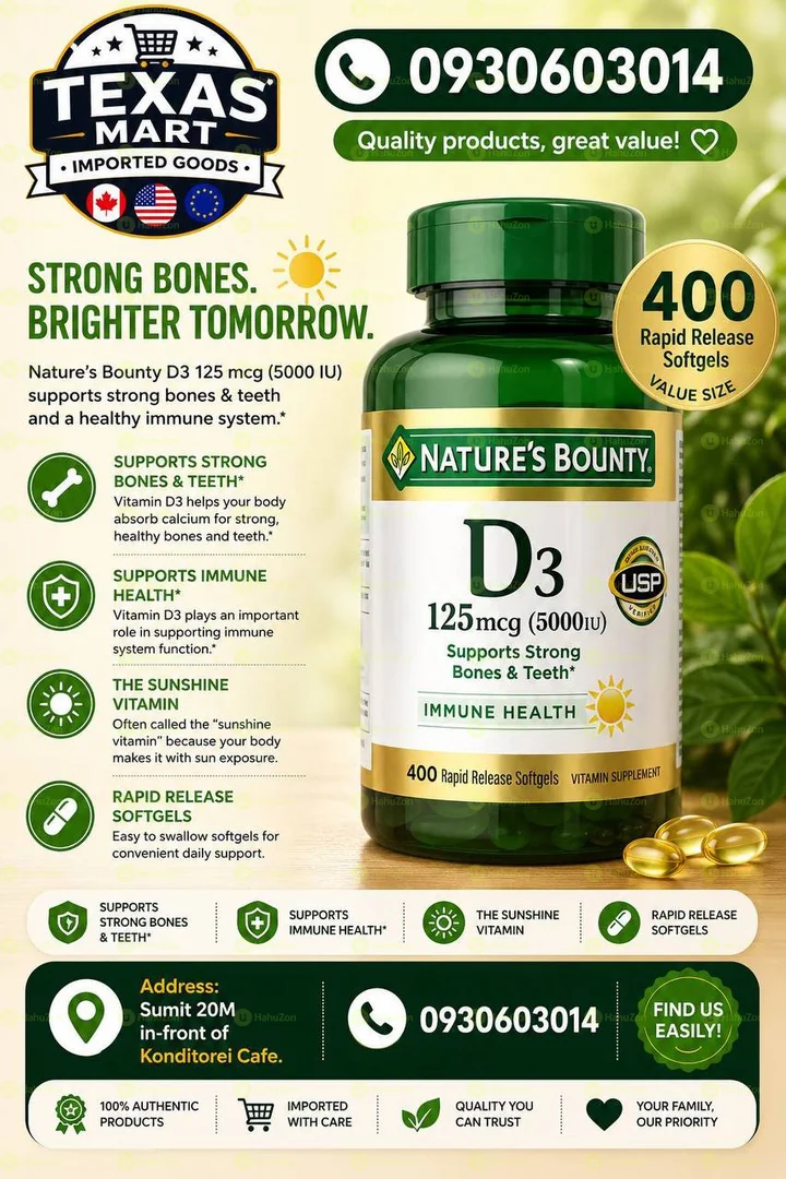 D3 Nature's Bounty