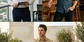 Long Sleeve Striped Dress Shirt