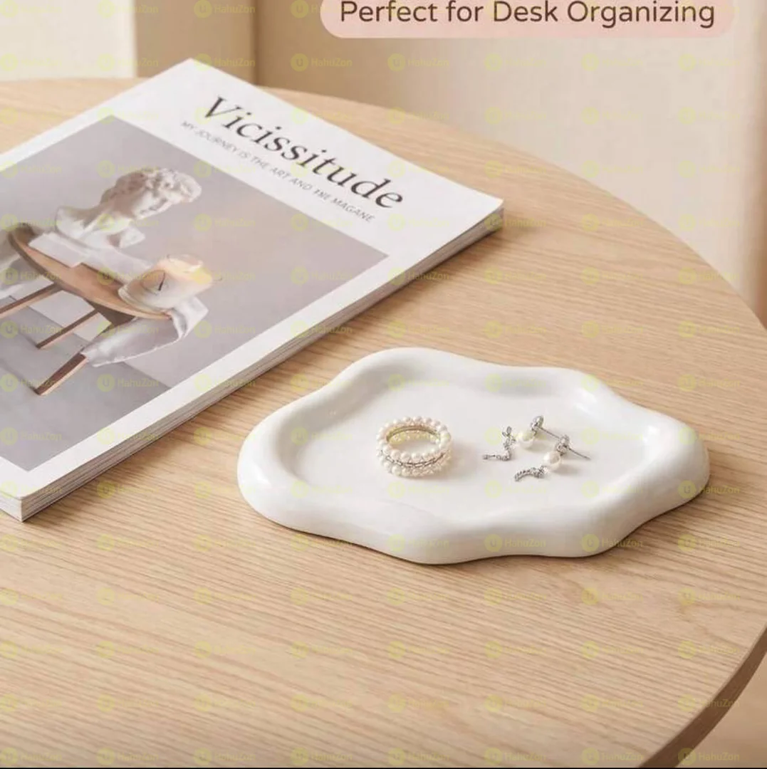 Mini White Jewelry Tray