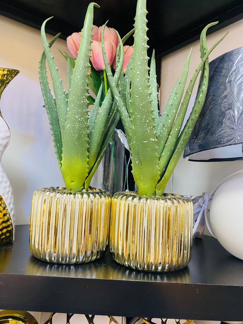 Artificial Green Aloe Plant