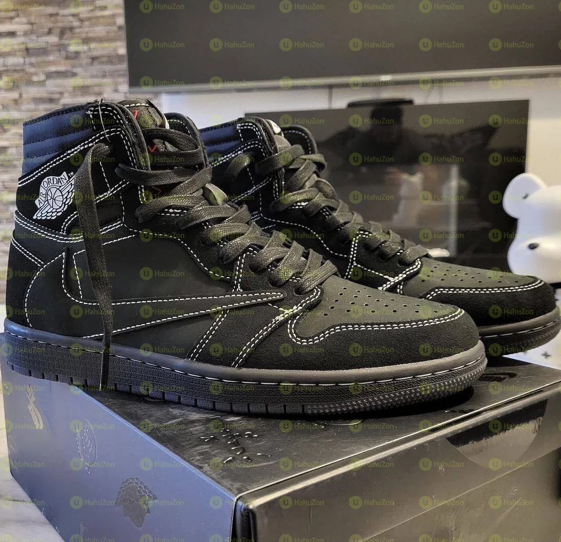 Jordan 1 Travis Scott Black Phantom Men's Shoes