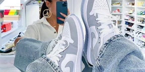Jordan Low Wolf Grey Women's Shoes