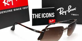 Original Ray Ban Tech Rimless Sunglasses