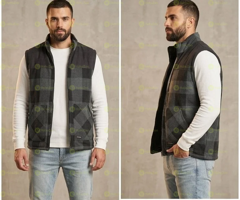 Quality Vest jacket inside fleece