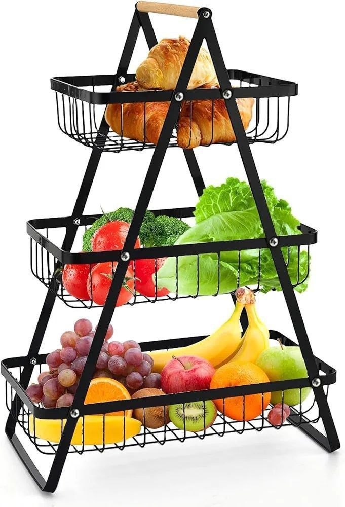 ባለ3 መደርደሪያ የፍሩት ራክ