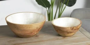 Mango Wood Serving Bowl