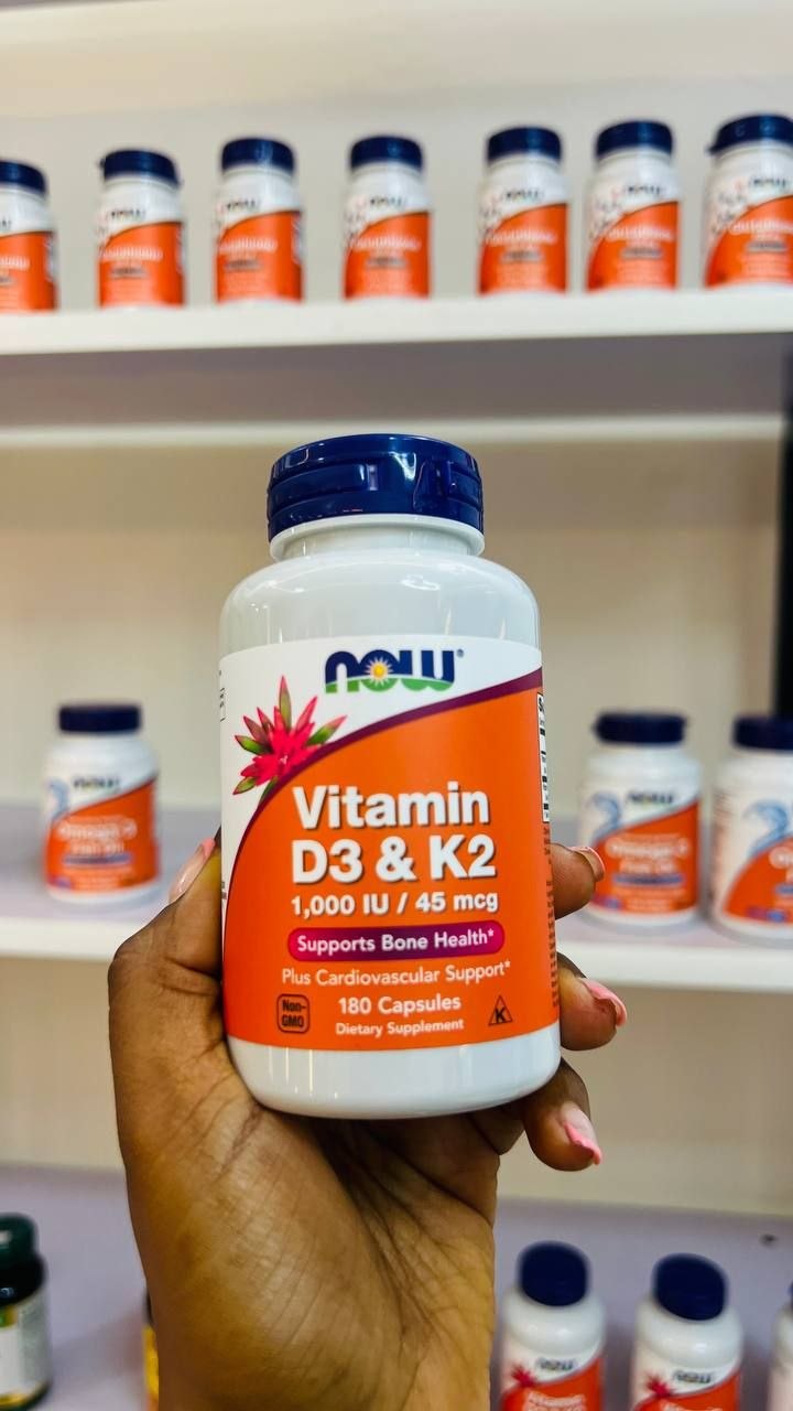 NOW Foods Vitamin D3 & K2 (1,000 IU / 45mcg)