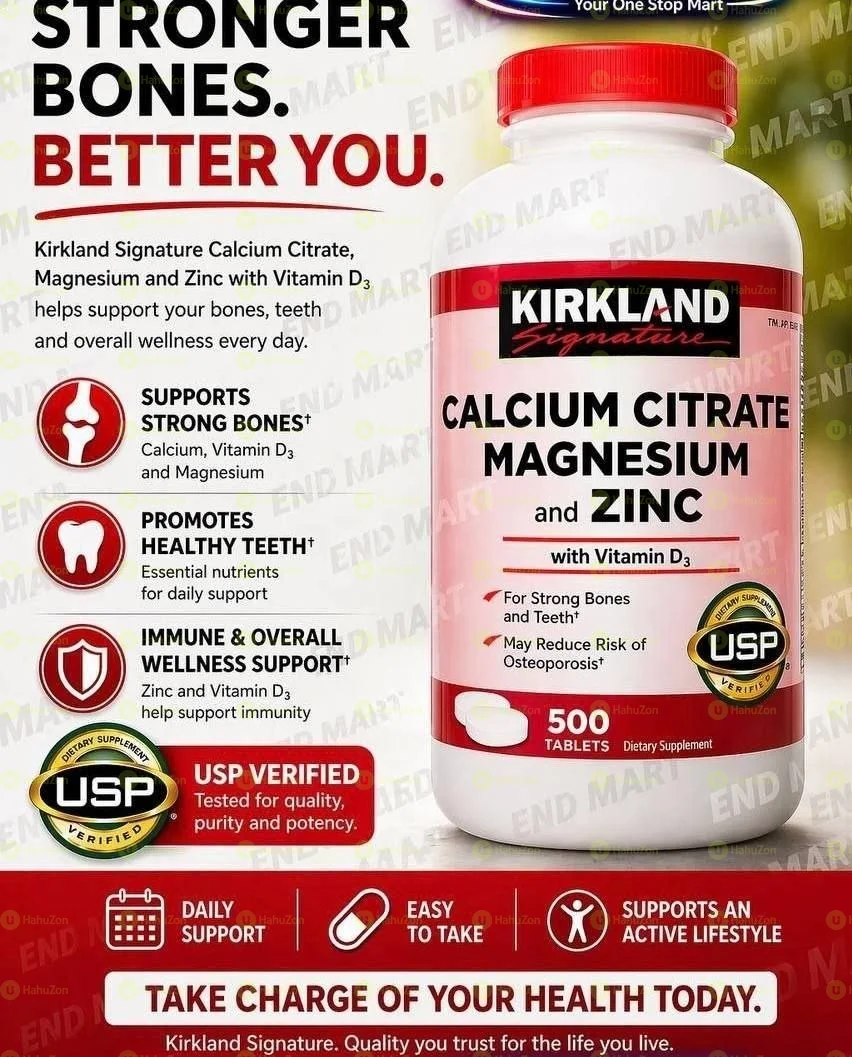 Kirkland Signature Calcium Magnesium Zinc With Vitamin D3