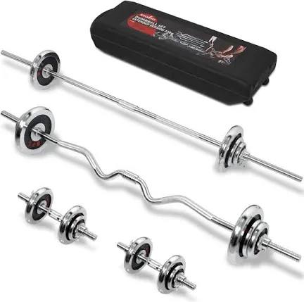 55kg Set Dumbell and Barbell