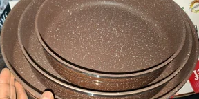 HotChef 3-Piece Granite Non-Stick Pan Set