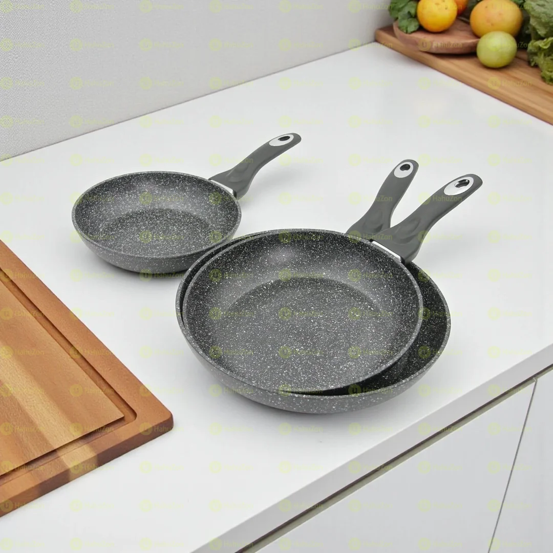 Momcoc Granite Non-Stick Frying Pan Set