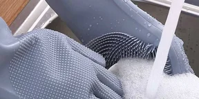 2pcs Silicone Dish Washing Gloves