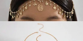 imoli 1pc Minimalist Chain Tassel Faux Pearl