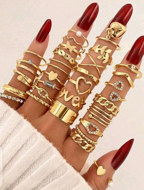 30pcs Women’s Rings