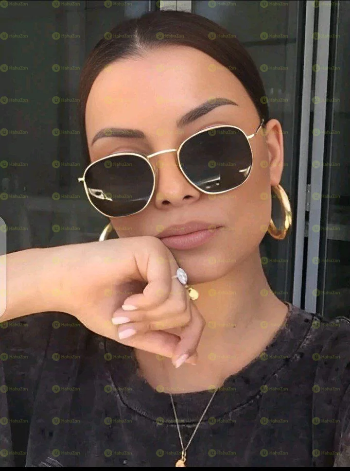 Fashionable Men's And Women's Retro Metal Glasses