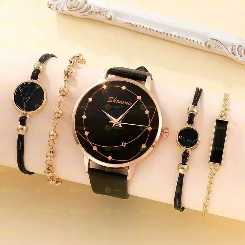 5pcs Set Women Fashion Watch