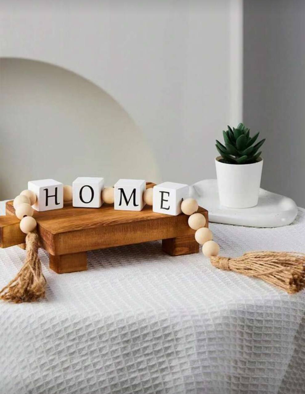 Wooden Home Letter Bead