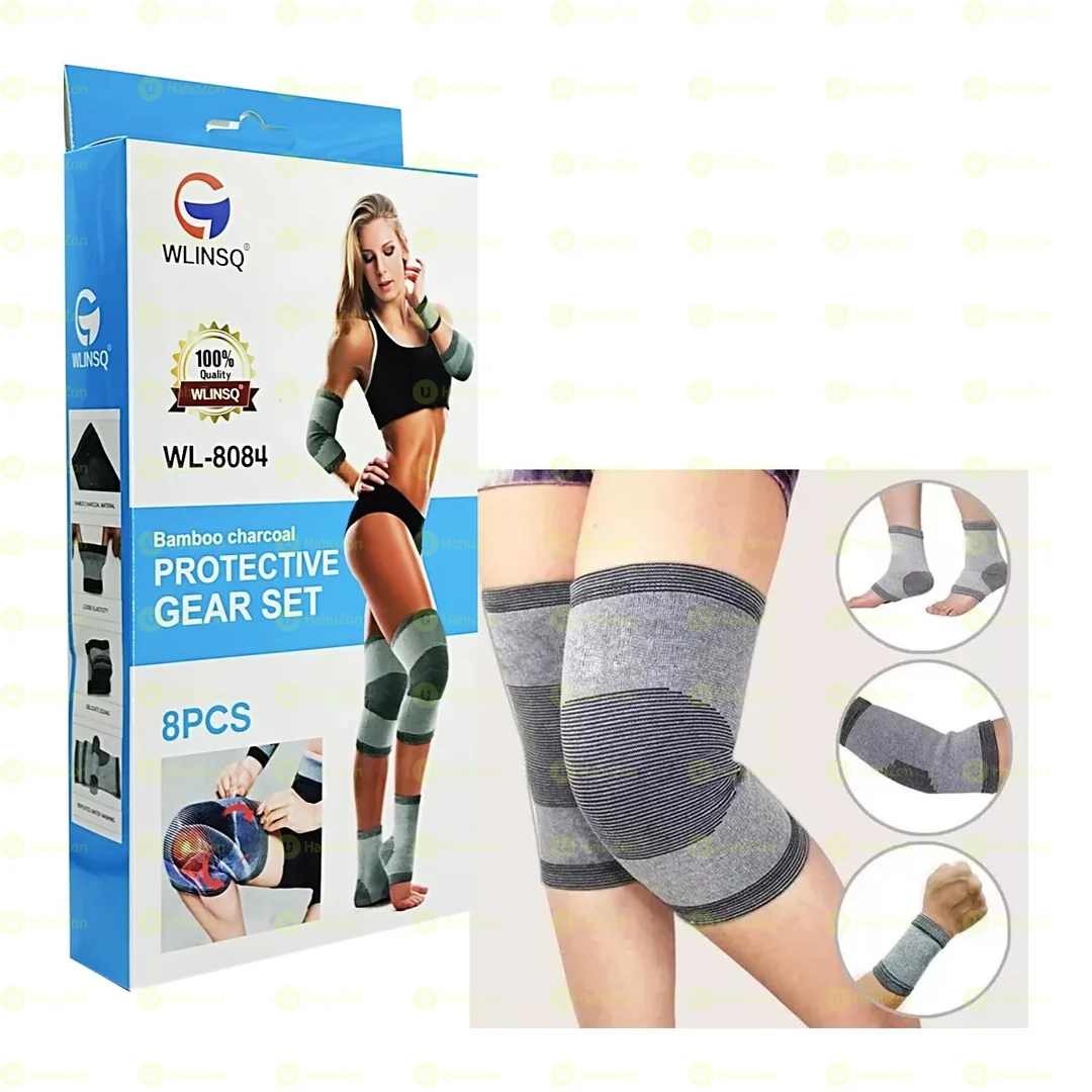 8-Piece Full Body Support for Sports & Fitness